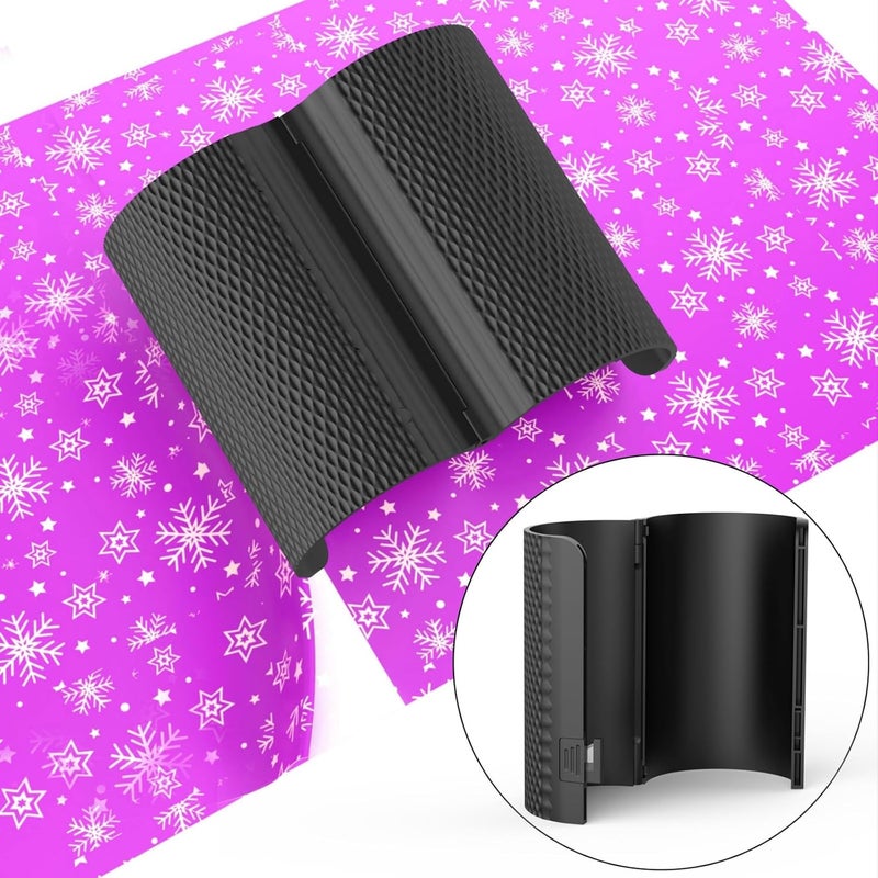 Pe&Hui Wrapping Paper Cutter,2 Pack Gift Wrap Cutter with 4 Replaceable Blades for Birthdays,Holidays Gifts Crafting and Christmas Paper Rolls (Black) - Image 5